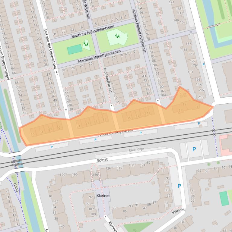 Kaart van postcodegebied 3069WN.