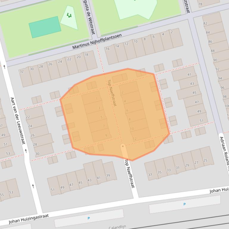 Kaart van postcodegebied 3069WS.