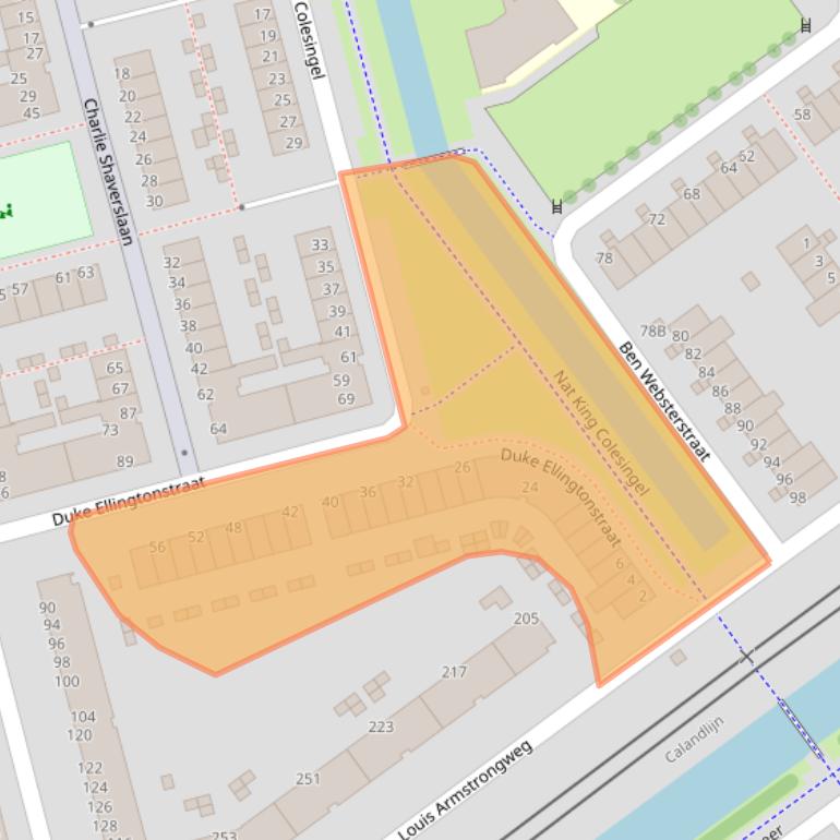 Kaart van postcodegebied 3069XD.