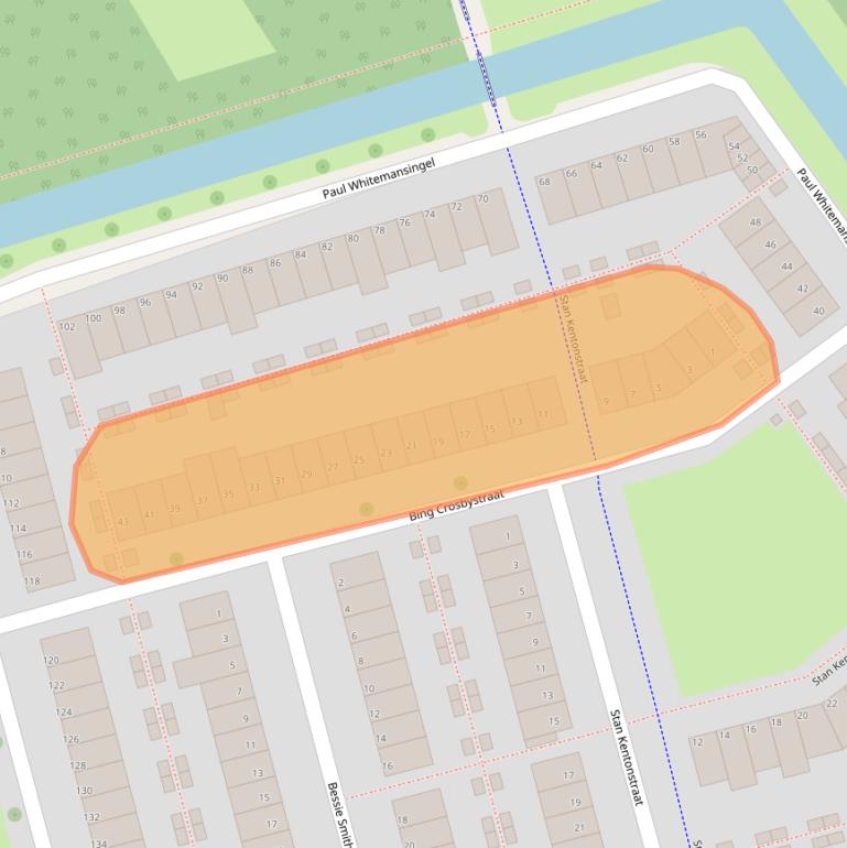 Kaart van postcodegebied 3069XN.