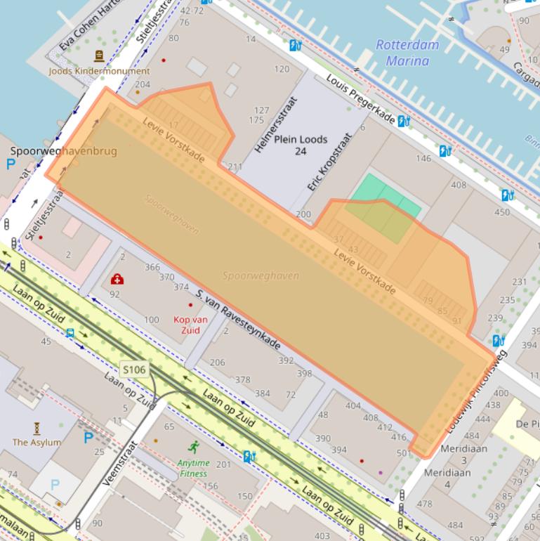 Kaart van postcodegebied 3071AG.