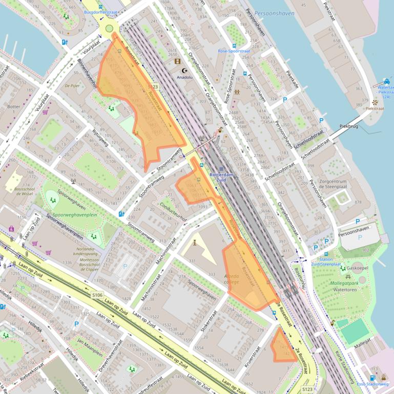 Kaart van postcodegebied 3071AL.