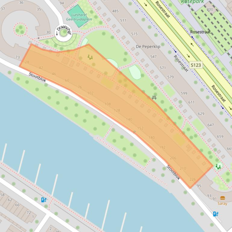 Kaart van postcodegebied 3071AP.