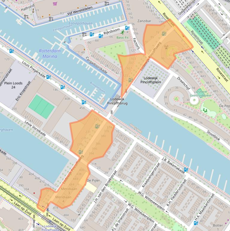 Kaart van postcodegebied 3071AS.