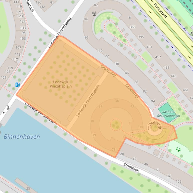 Kaart van postcodegebied 3071AT.