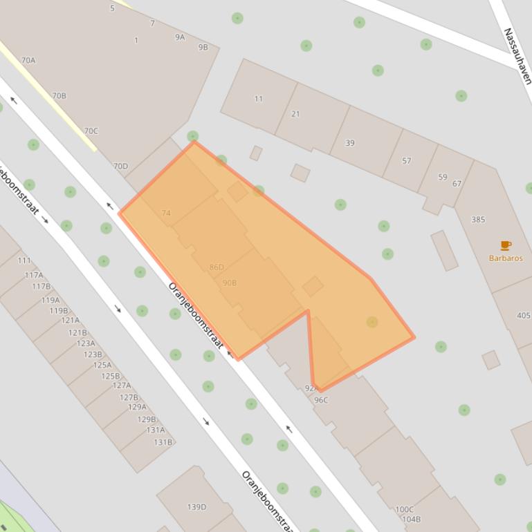 Kaart van postcodegebied 3071BC.