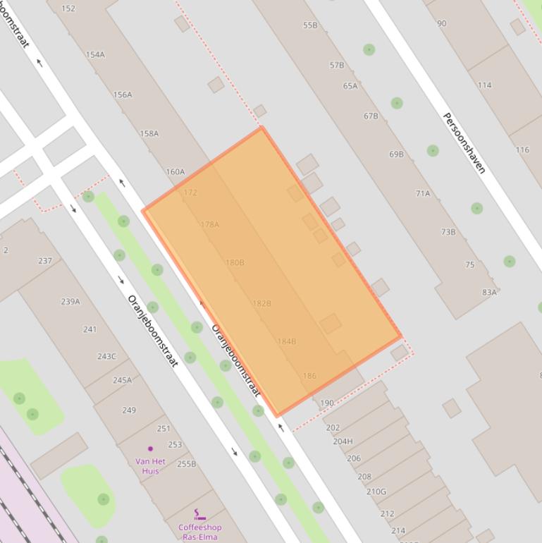 Kaart van postcodegebied 3071BH.