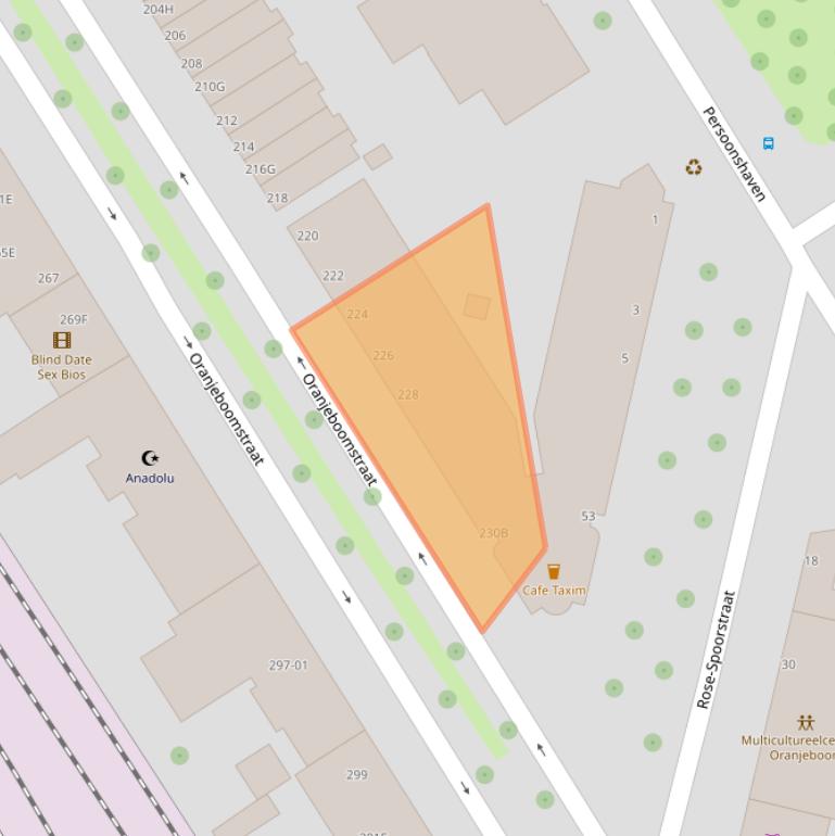 Kaart van postcodegebied 3071BL.