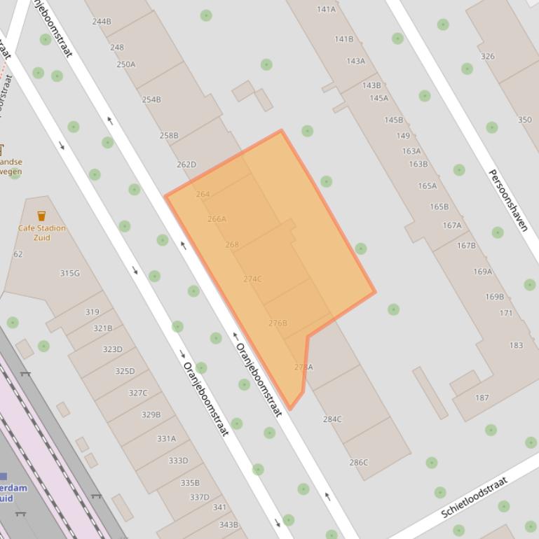 Kaart van postcodegebied 3071BN.