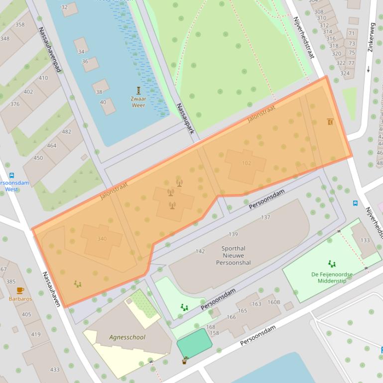 Kaart van postcodegebied 3071BX.