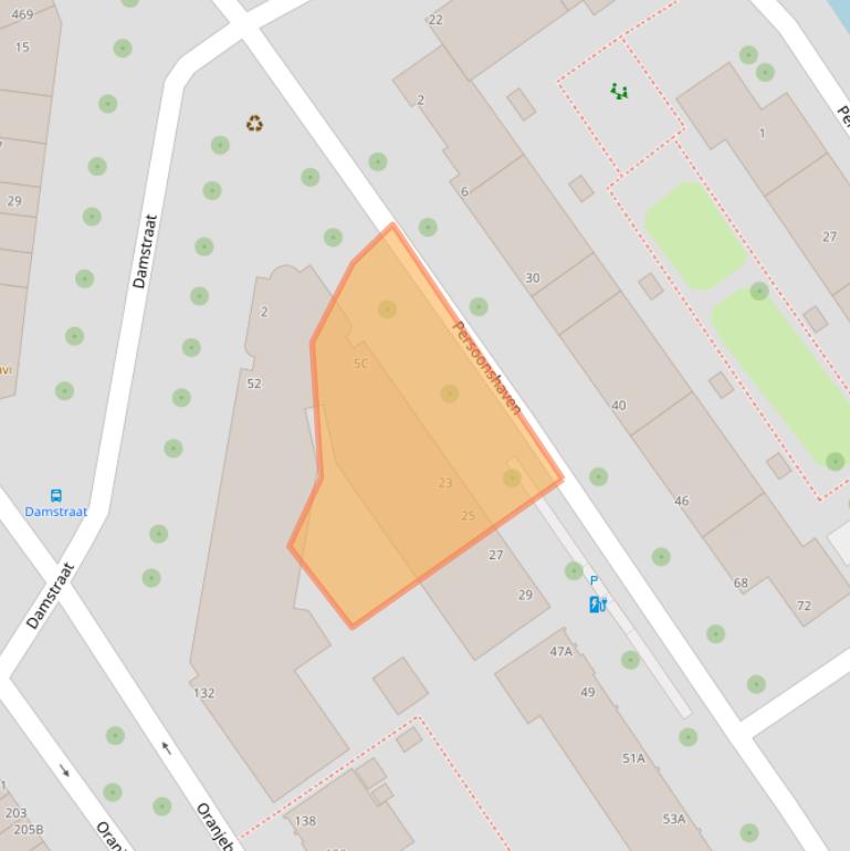 Kaart van postcodegebied 3071CA.