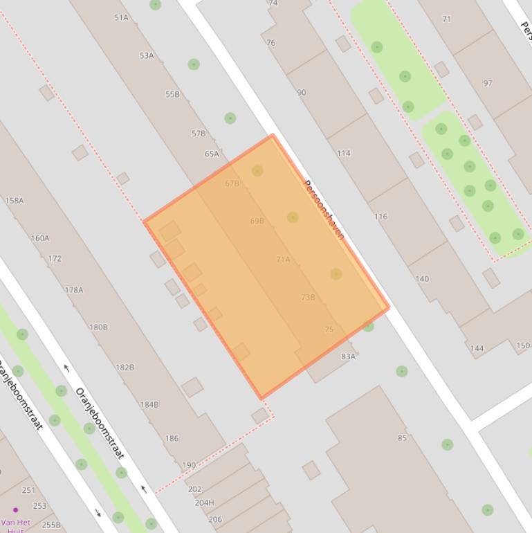 Kaart van postcodegebied 3071CD.