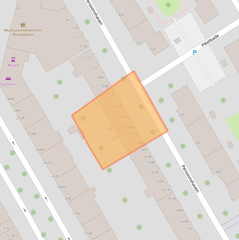 Kaart van postcodegebied 3071CH.