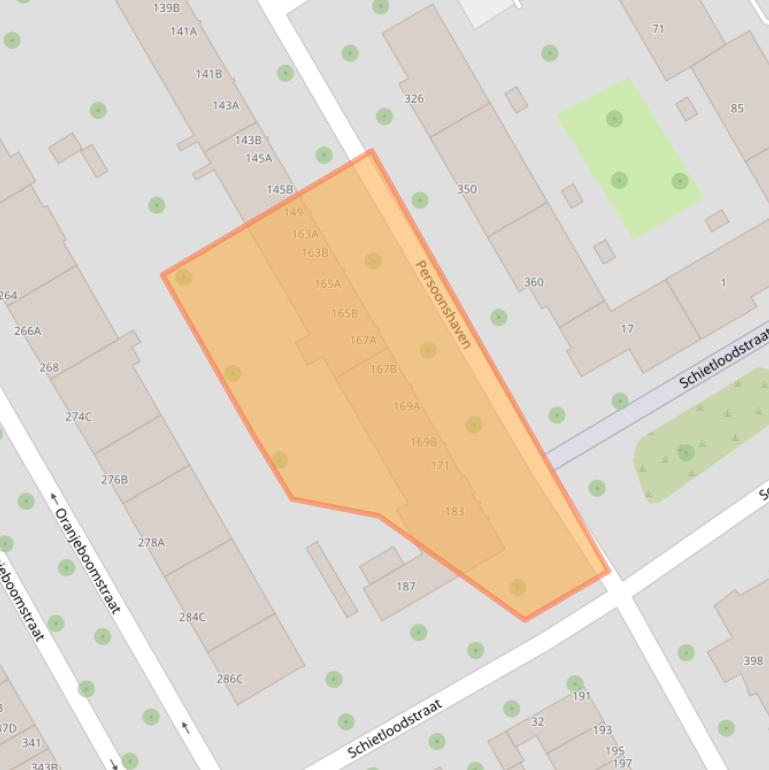 Kaart van postcodegebied 3071CJ.