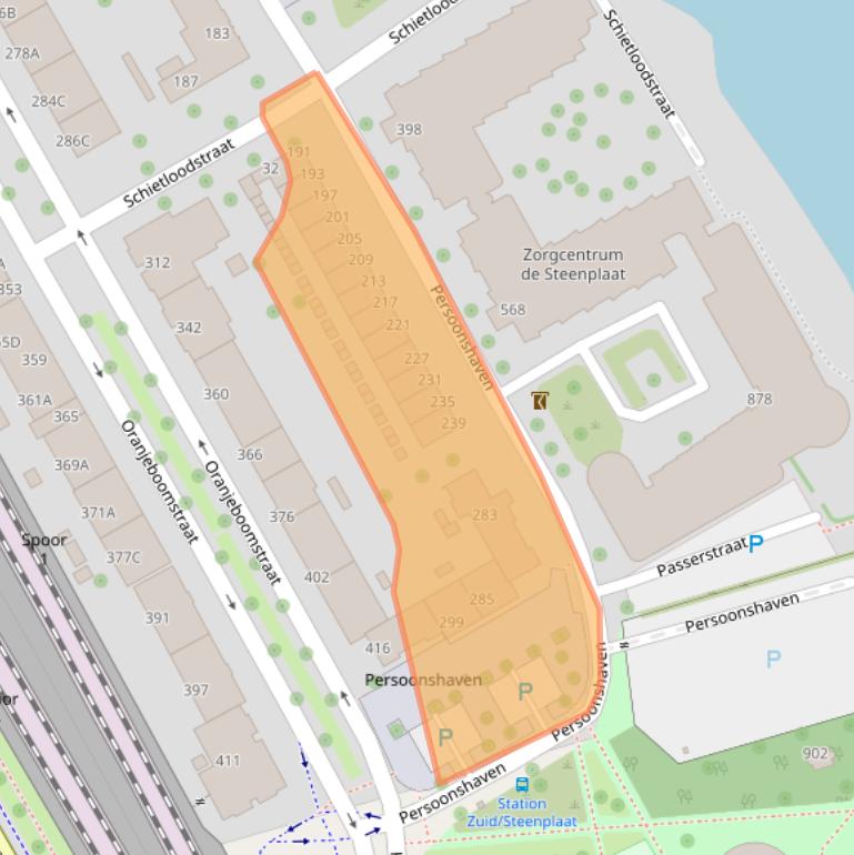 Kaart van postcodegebied 3071CK.