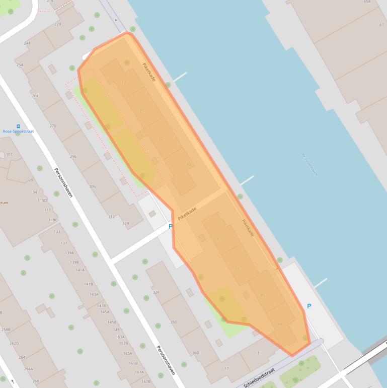 Kaart van postcodegebied 3071CR.