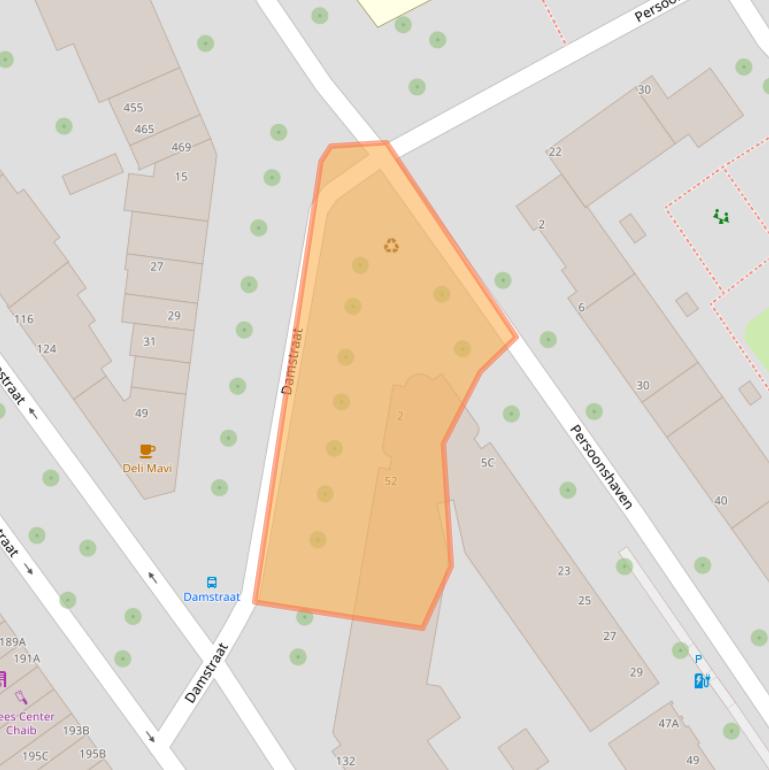 Kaart van postcodegebied 3071EB.