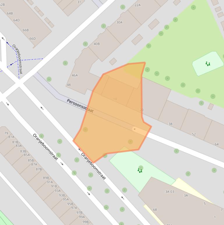 Kaart van postcodegebied 3071EH.