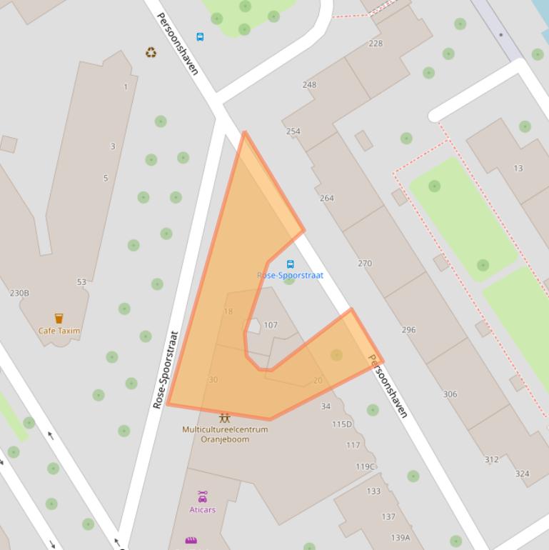 Kaart van postcodegebied 3071EP.