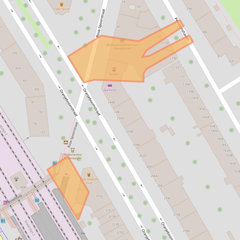 Kaart van postcodegebied 3071ER.