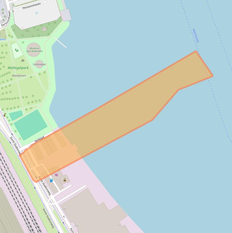 Kaart van postcodegebied 3071ET.