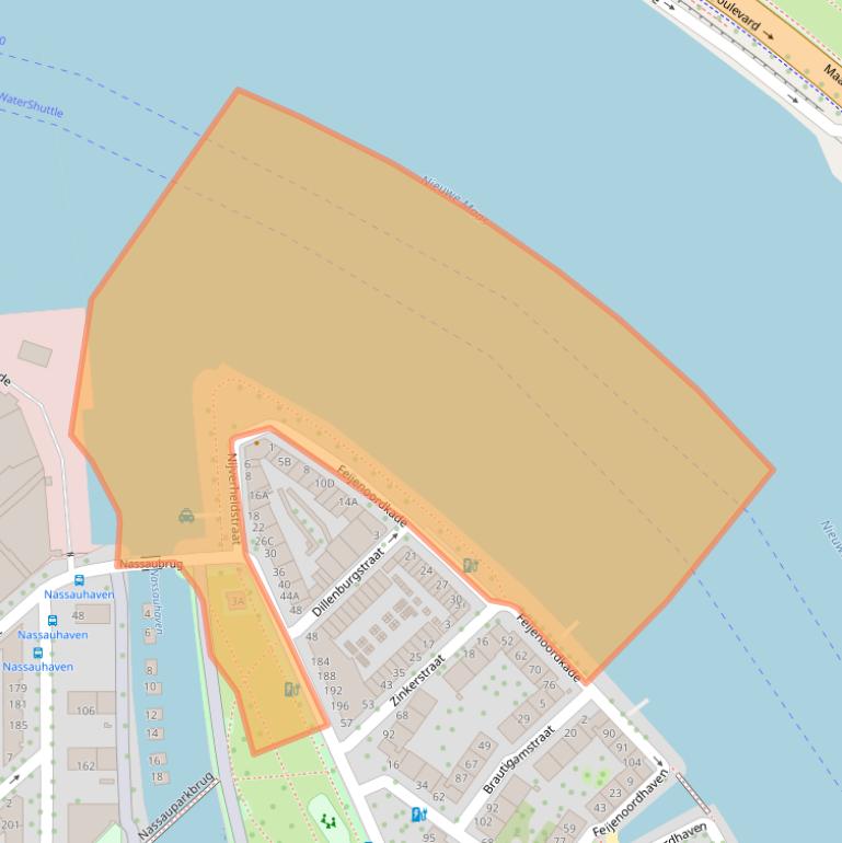 Kaart van postcodegebied 3071GA.