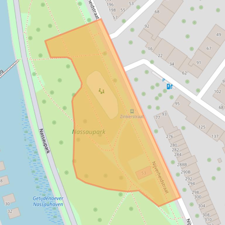 Kaart van postcodegebied 3071GB.