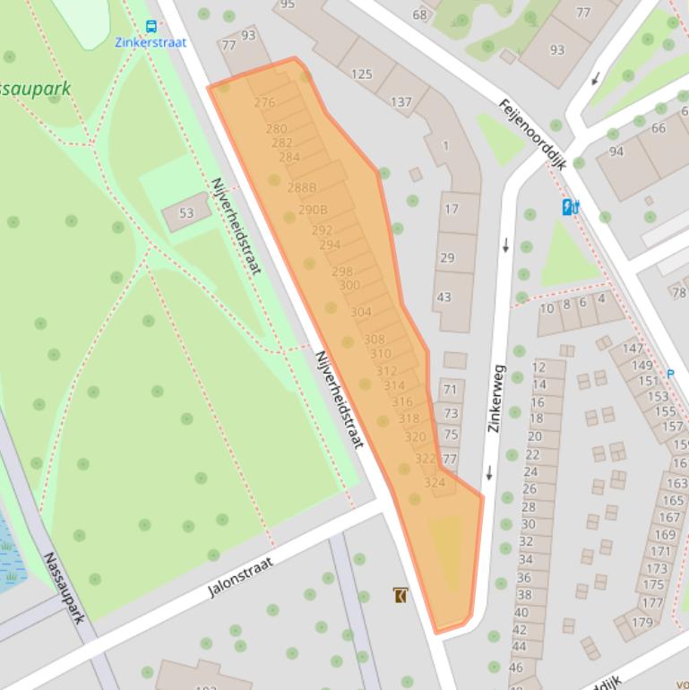 Kaart van postcodegebied 3071GL.