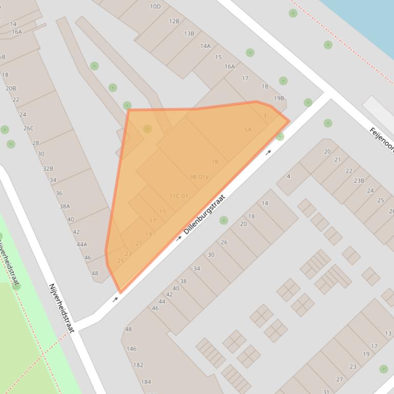 Kaart van postcodegebied 3071HA.