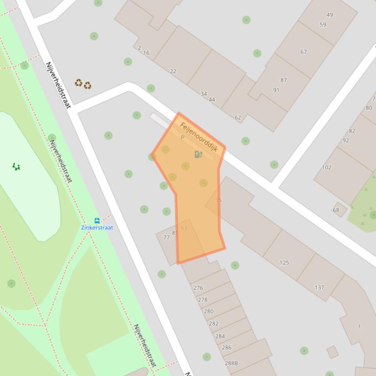 Kaart van postcodegebied 3071HH.