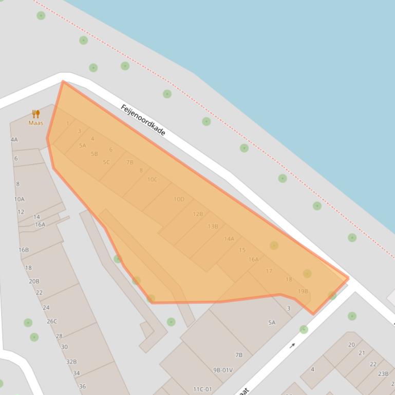 Kaart van postcodegebied 3071HK.