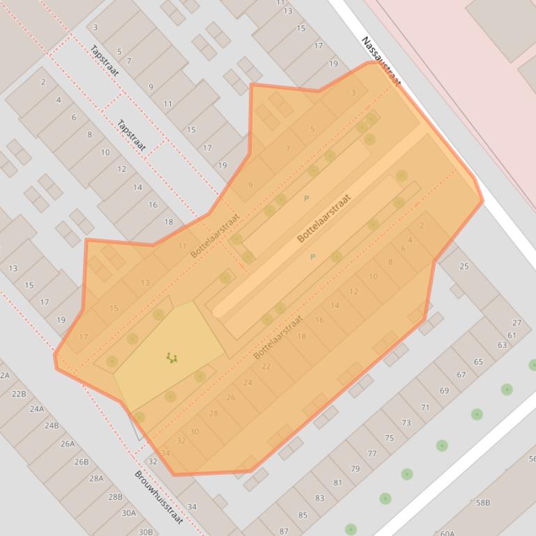 Kaart van postcodegebied 3071JD.