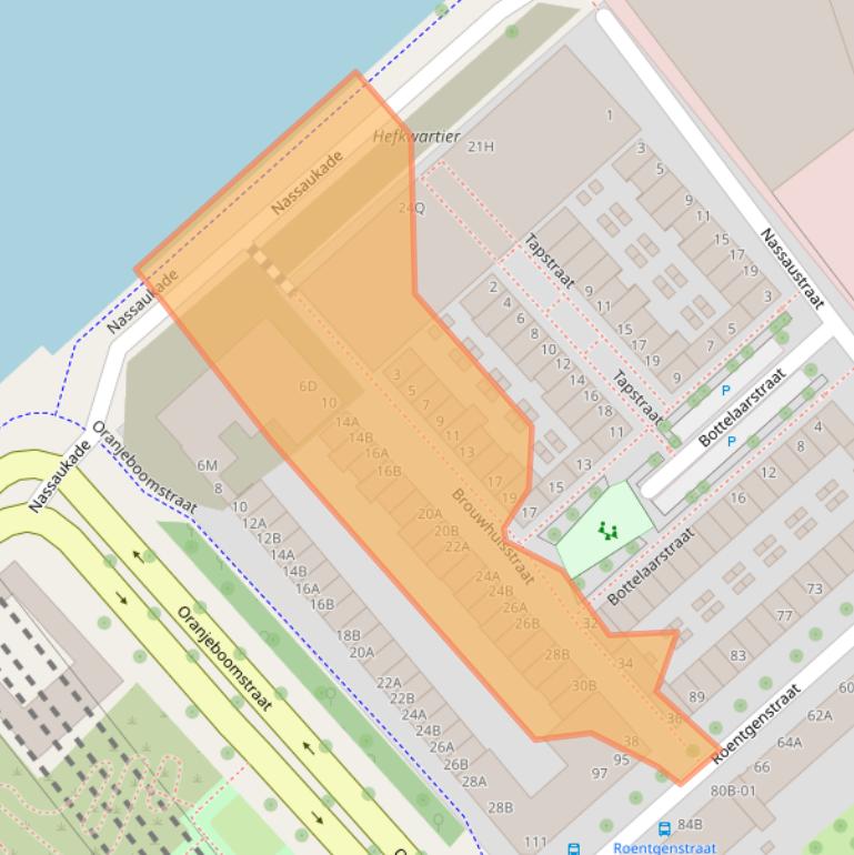 Kaart van postcodegebied 3071JE.