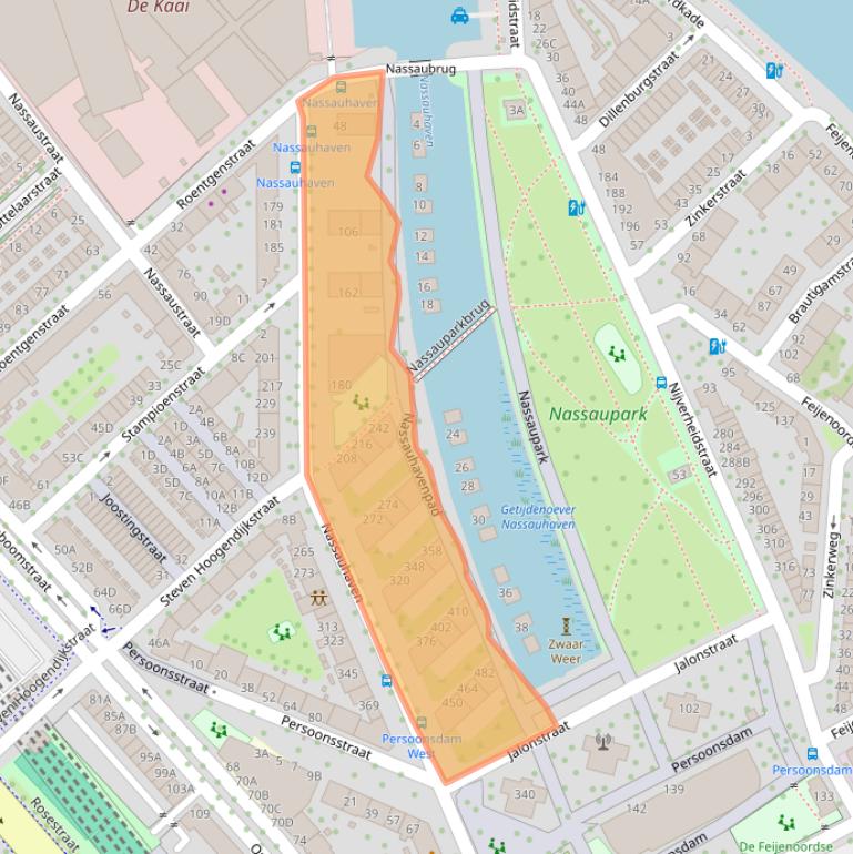 Kaart van postcodegebied 3071JK.