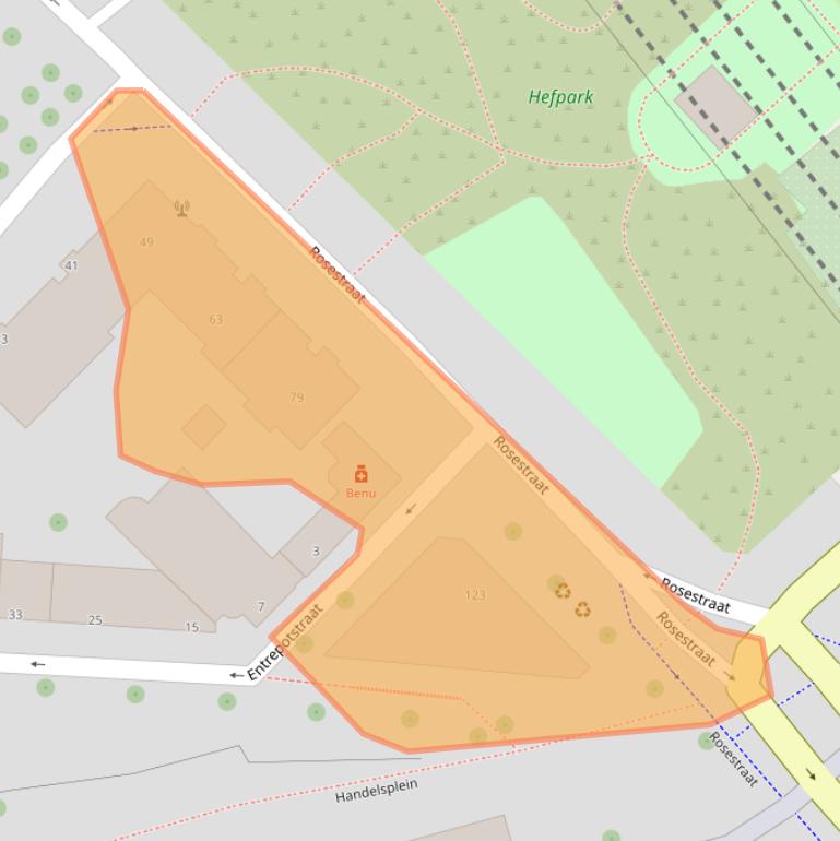 Kaart van postcodegebied 3071JP.