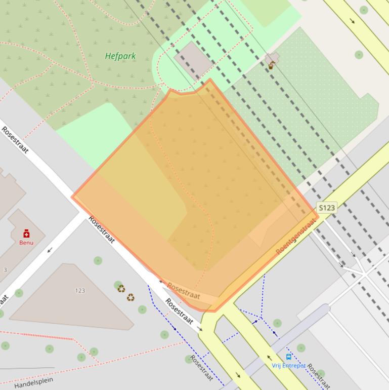 Kaart van postcodegebied 3071JR.