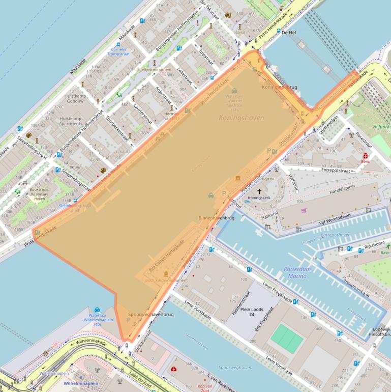 Kaart van postcodegebied 3071JV.