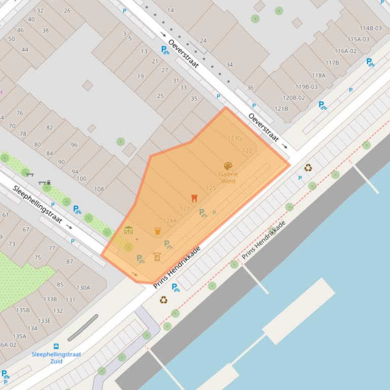 Kaart van postcodegebied 3071KL.