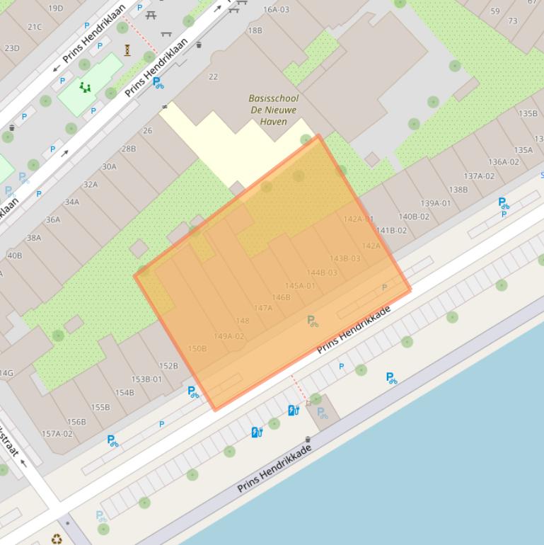 Kaart van postcodegebied 3071KN.