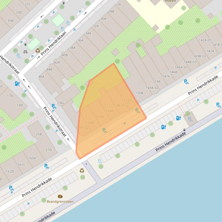 Kaart van postcodegebied 3071KP.