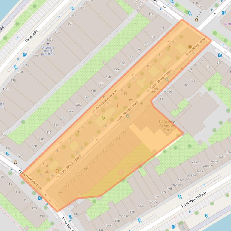 Kaart van postcodegebied 3071LE.