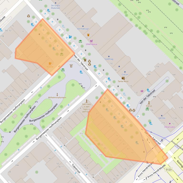 Kaart van postcodegebied 3071LK.