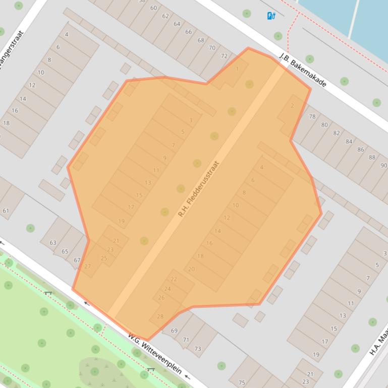 Kaart van postcodegebied 3071MH.