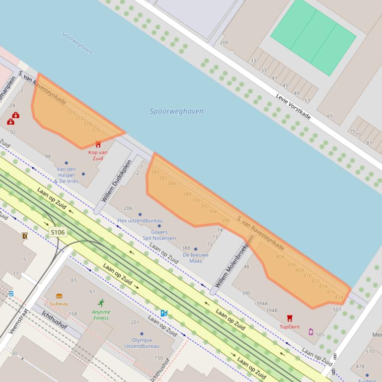 Kaart van postcodegebied 3071ML.