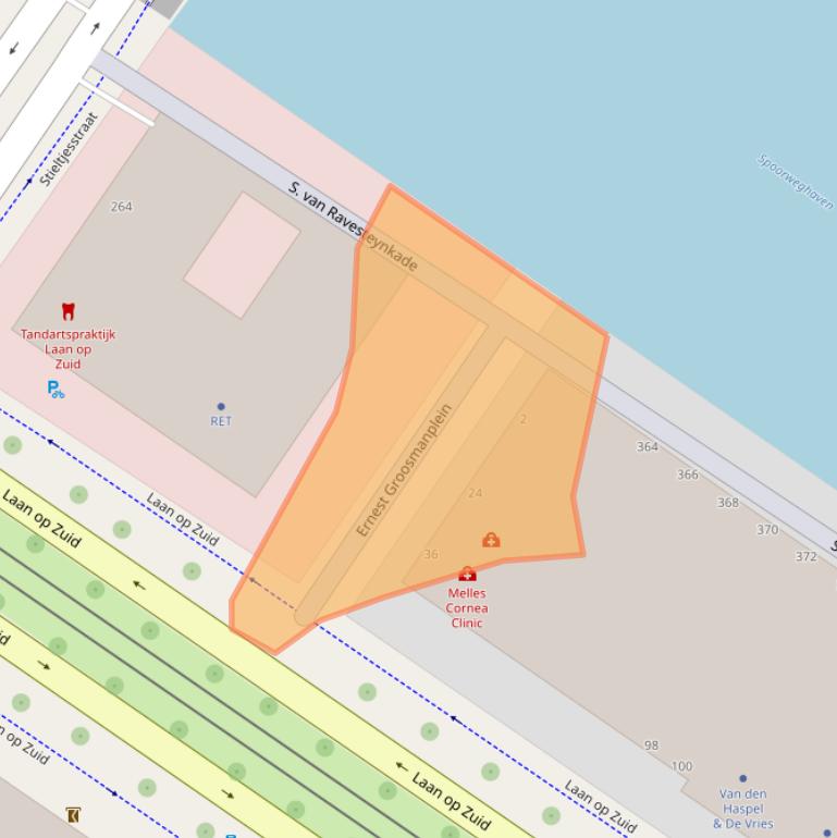 Kaart van postcodegebied 3071MN.