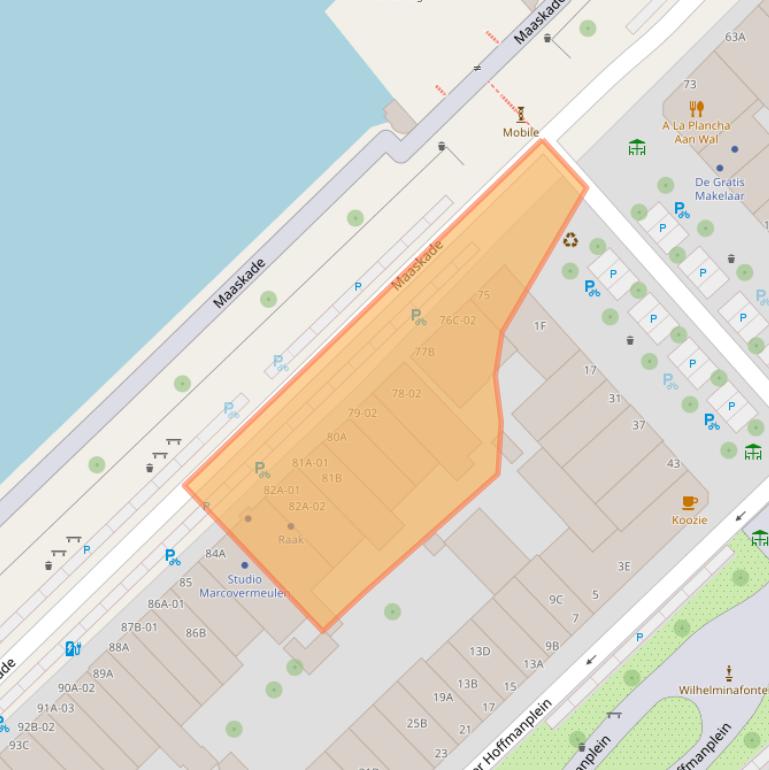 Kaart van postcodegebied 3071ND.