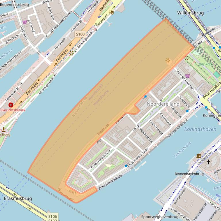 Kaart van postcodegebied 3071NJ.