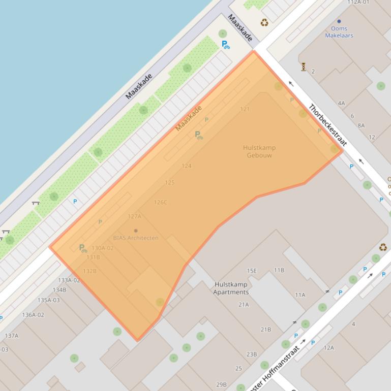 Kaart van postcodegebied 3071NK.