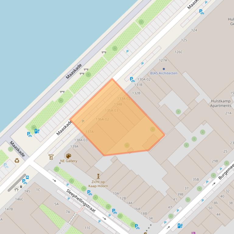 Kaart van postcodegebied 3071NL.