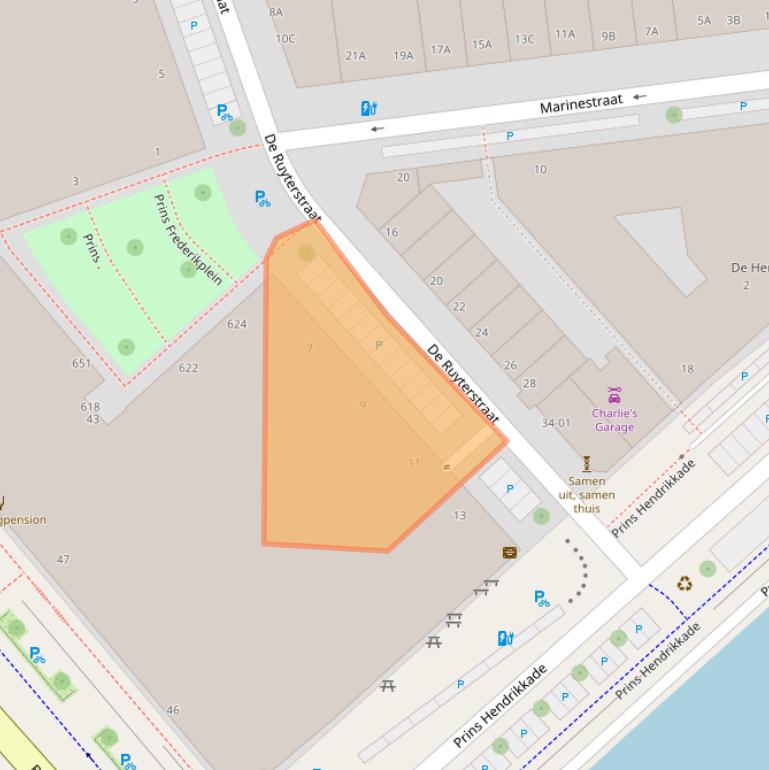 Kaart van postcodegebied 3071PH.